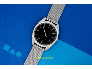 Einzeigeruhr von TIMEMATE - Mate 101 Double Silver Black